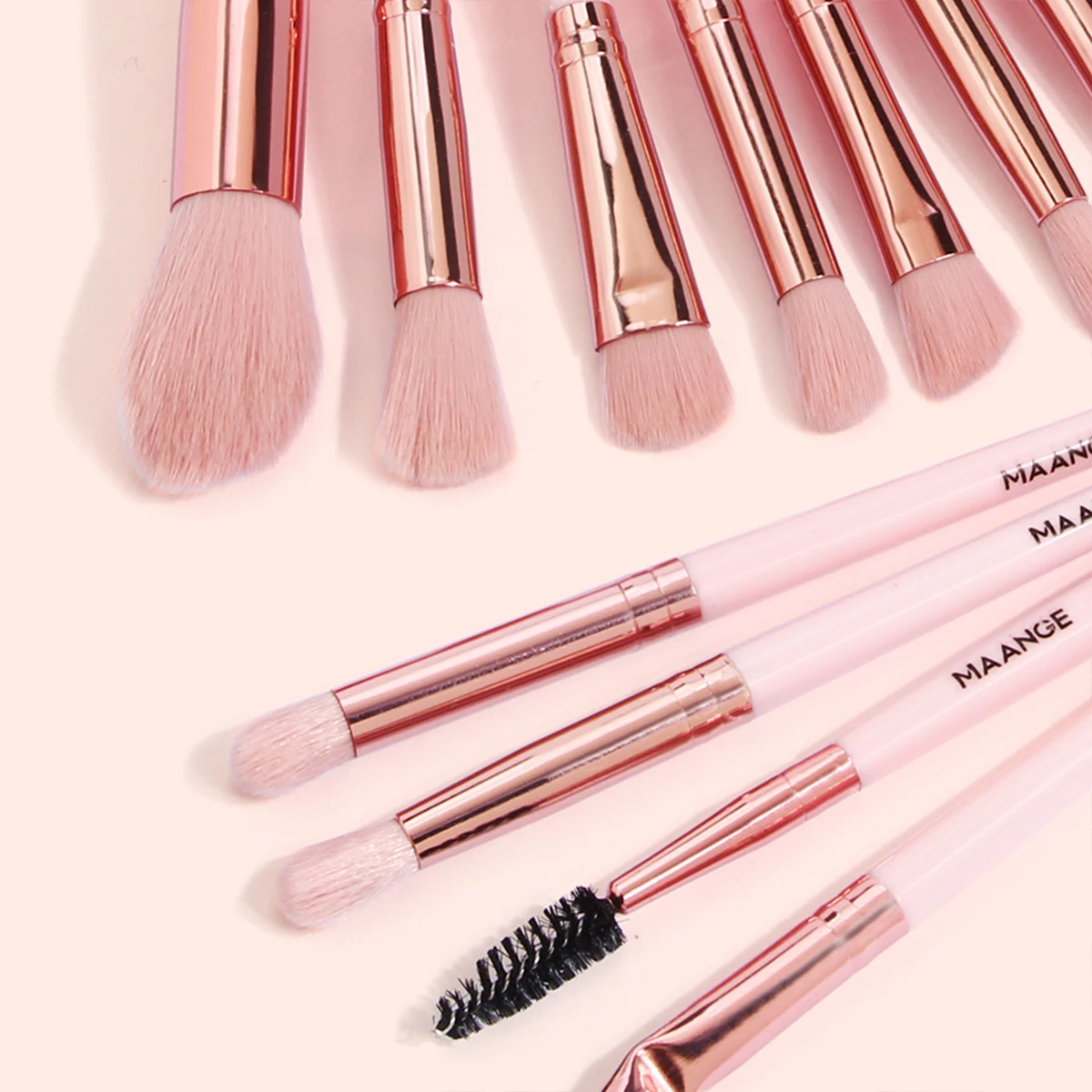 MAANGE 13pcs 아이 메이크업 브러쉬 아이섀도 브러쉬 아이라이너 브러쉬 속눈썹 브러쉬 하이라이터 브러쉬 디테일 뷰티 여성용 선물
