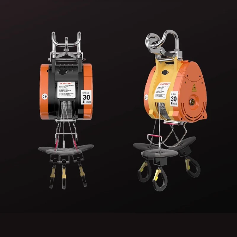 300kg 360kg Hoist Portable Suspended Small Hoist Ultra High Efficiency Cable Winch Mini Electric Crane