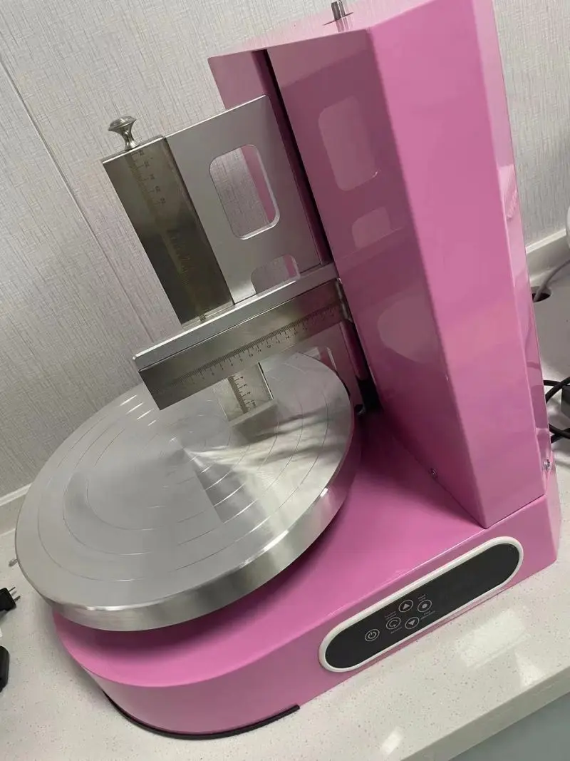 

Automatic Cake Cream Smoothing Coating Decorating Plastering Icing Machine