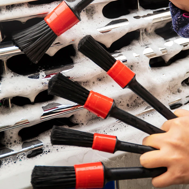 

Car Detailing Brushes Wheel Tire Cleaning Tools Durable Soft And Solid Detailing Brush Dashboard Air Outlet Cleaning Tool