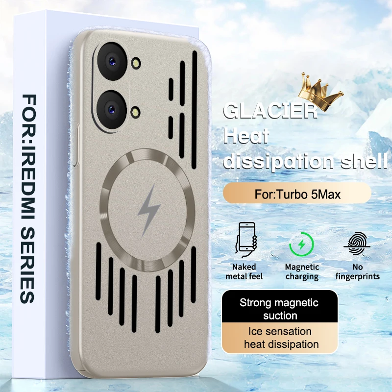 Luxury Ice Feel Heat Dissipation Magnetic Protective Case - Ultra Thin Design
