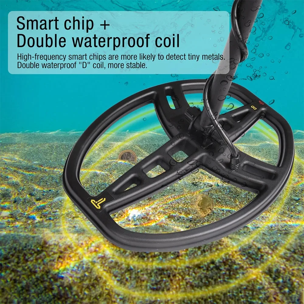 Professional Underground Metal Detector TX-850 LCD Display Gold Digger,Treasure Hunter with 11inch High Sensitivity Search Coil 6