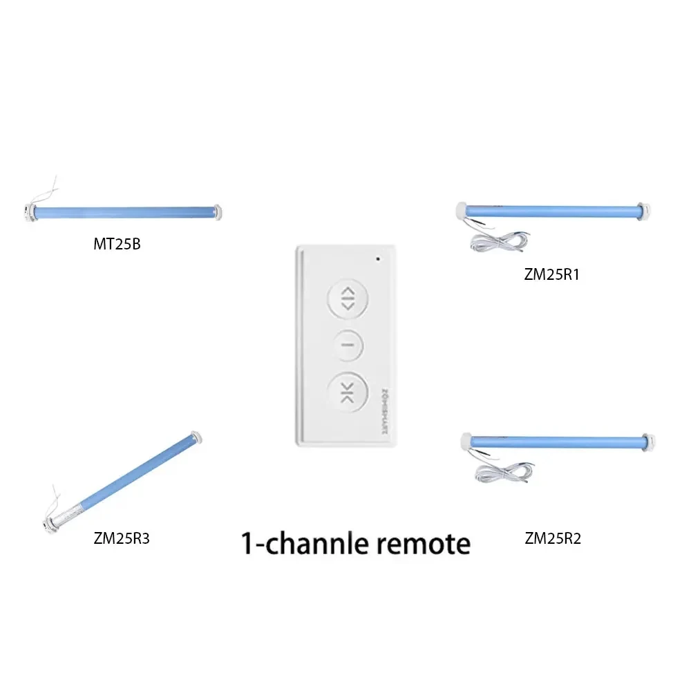 Zemismart Remote Control for Roller Shade Blind Motor Chain Roller Blinds ZM25 M