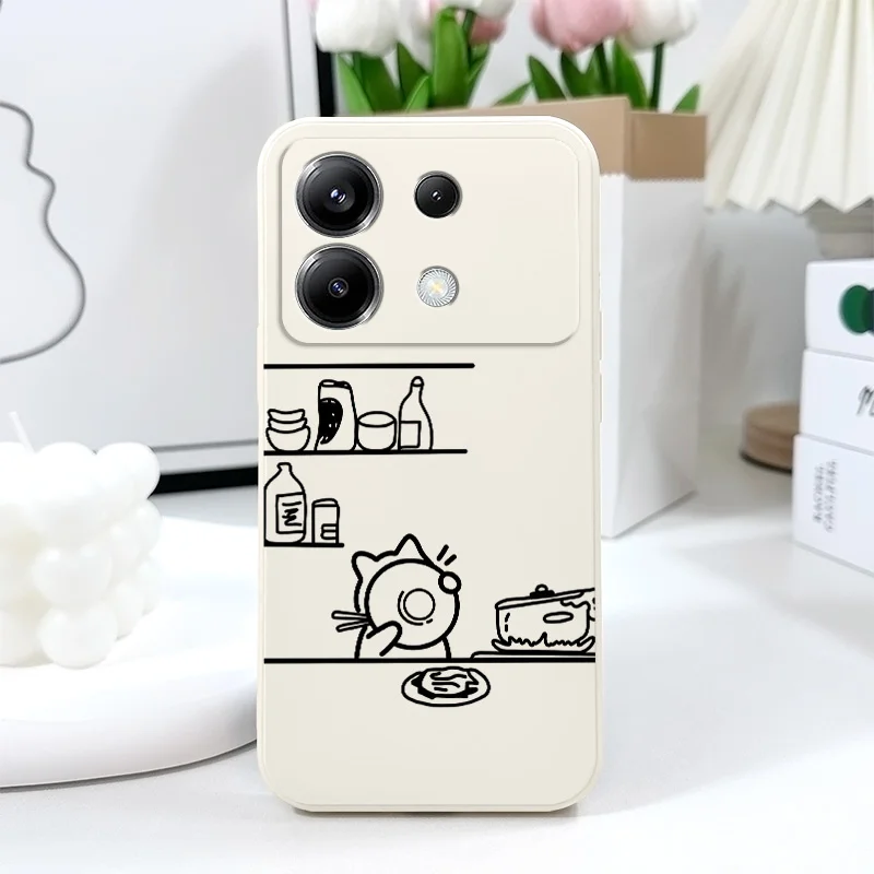 Cooking Cat Themed Silicone Phone Case - Charming & Durable Cover