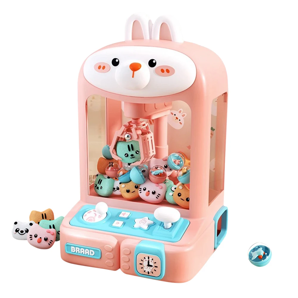 Mini Claw Machine Electronic Arcade Game Indoor Toy Adjustable Sounds and Music Crane Game Toys for Kids 3 Years Old and Up 2