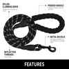 2M Pet Dog Leash with Soft Padded Handle Highly Reflective Dog Rope for Night Walking Suitable for Small Medium and Large Dogs 5