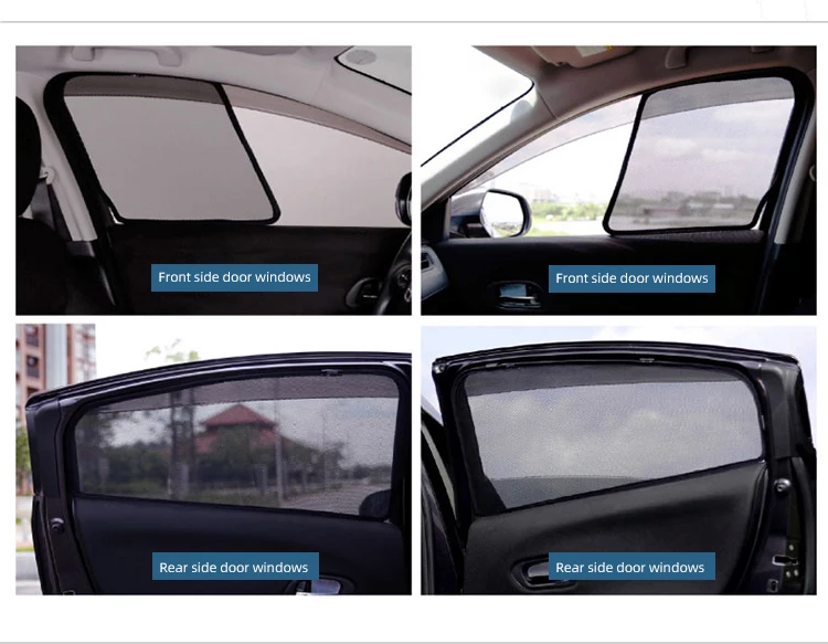 personal number plates For Skoda Octavia 5E 2012-2019 Magnetic Car Sunshade Visor Front Windshield Mesh Frame Curtain Rear Side Window Sun Shade Shield car window stickers