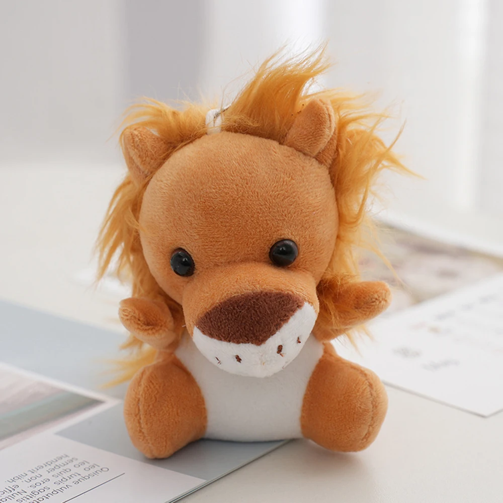 Silly cute animal plush pendant zoo plush toy souvenir small gift keychain accessories doll