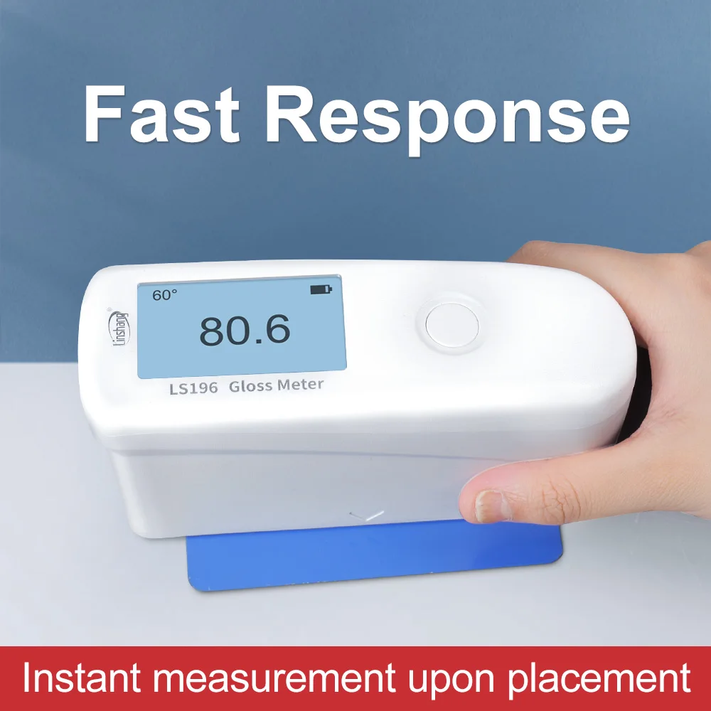 Gloss Meter 60 Degree Glossmeter Surface Glossiness Measurement Device Metal Gloss Tester for Paint Ink Ceramic Marble LS196