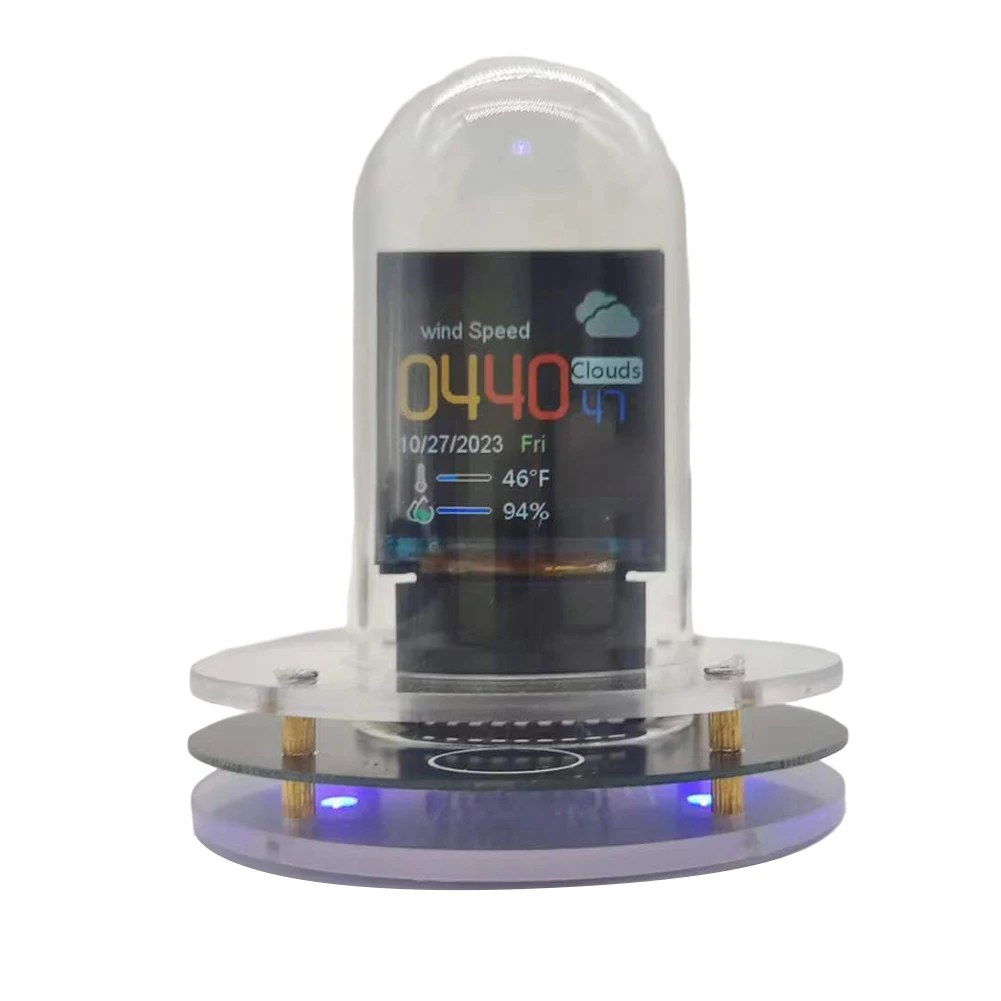 스마트 WiFi 글로우 튜브 시계 네트워크 Nixie 튜브 다기능 디지털 데스크탑 장식 친구 선물을위한 Bitcoin 가격  추적기-Freehip.co.kr