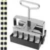 New Mini Soil Blocker 3/4inch 20 Cell Manual Soil Block Maker Handheld Seed Block Maker Tool Metal Garden Micro Soil Blocking 1