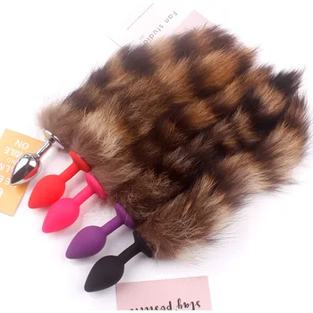 1PCS Anal Plug Fox Tail For Woman Men Anal Massage Stimulate Erotic Toys Dildo SM Role Play Adult Sex Products Flirt Tools 3