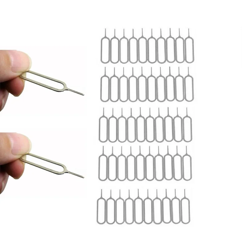1-100PCS SIM Card Tray Eject Pin Ejector Removal Tool Compatible For iPhone iPads Samsung Xiaomi Huawei SIM Card Opener Needle sim card tool