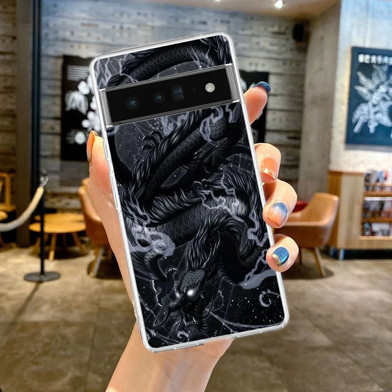 Cartoon Dragon Series Soft Clear TPU Transparent Phone Case