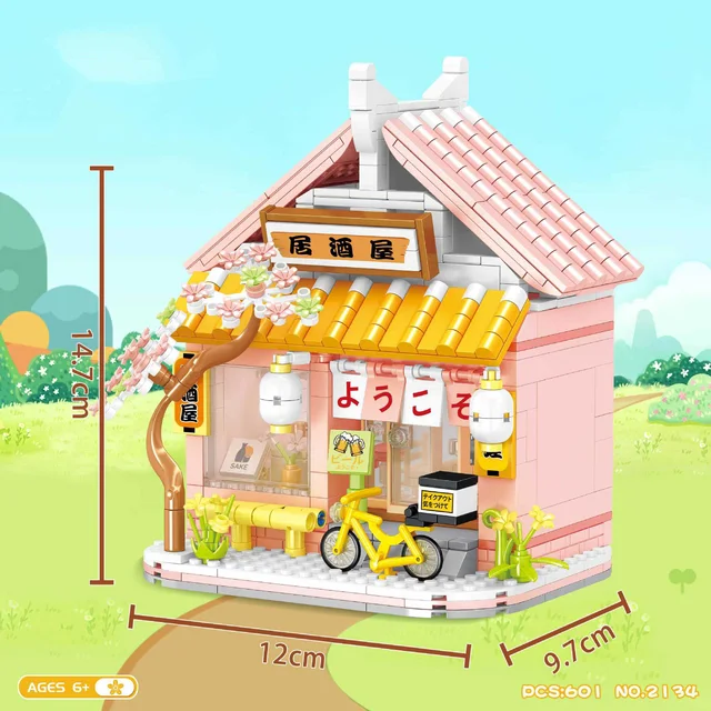 일본식 스트리트 문화를 그대로 재현한 미니 블록으로 꿈의 자카야 거리 만들기