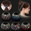 Fashion Crystal Rhinestone Hairpin Bun Hair Claw Clips Horsetail Buckle Hair Clip Bird Nest Expanding Hair Accessories for Women 1