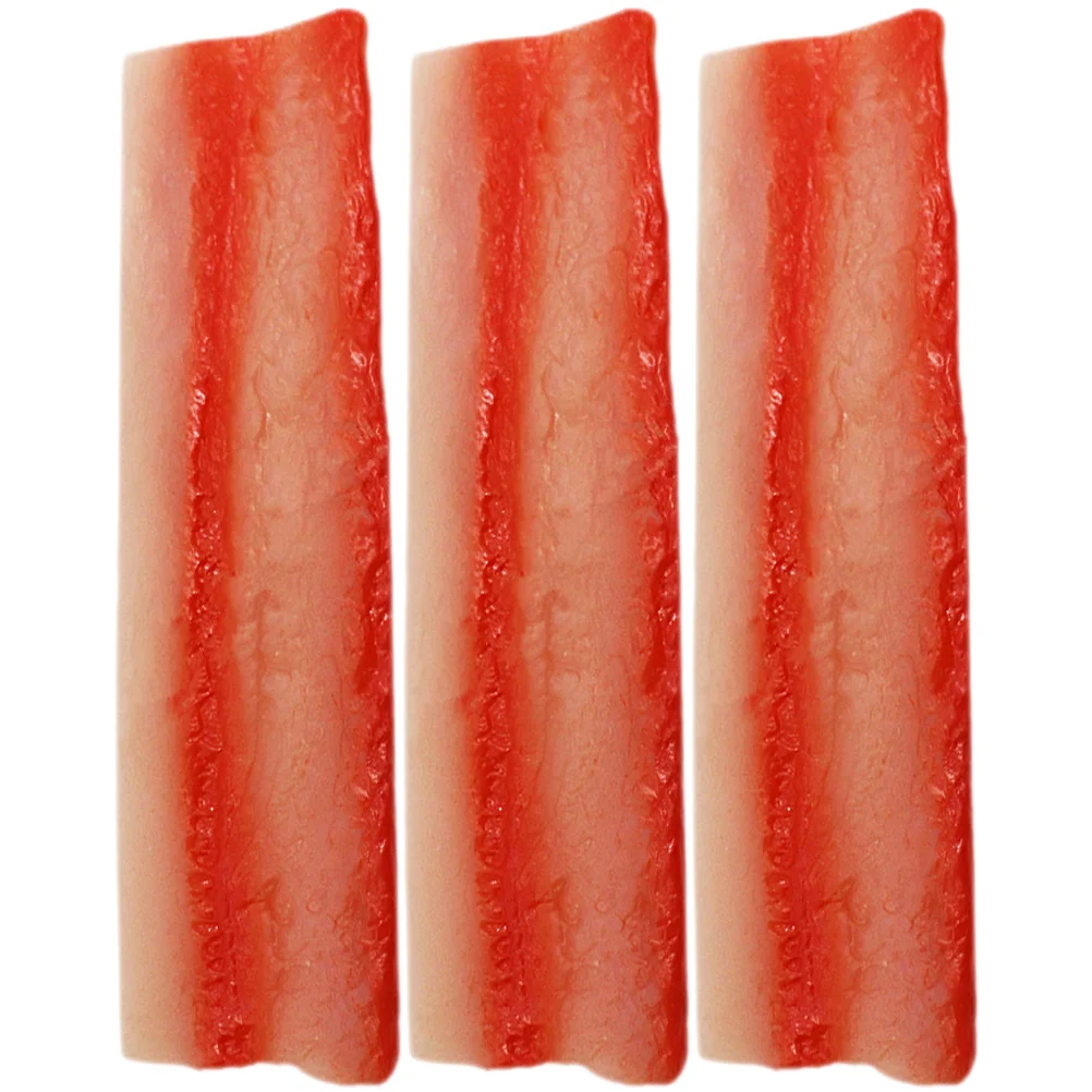 

3pcs Bacon Up Stress Toys Decorative Pressure Toys Portable Flexible Toys Kids Toys
