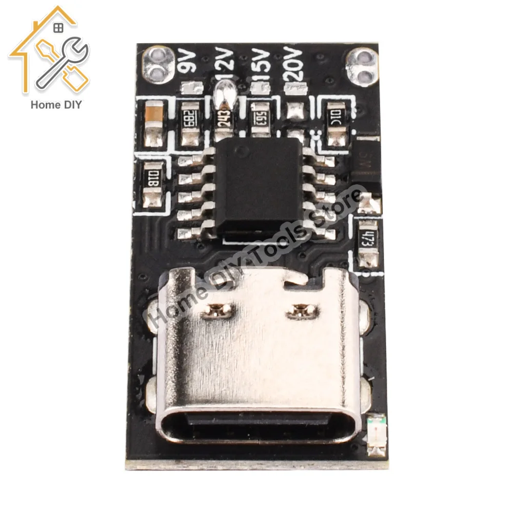 

Type-C PD2.0 PD3.0 9V 12V 15V 20V PD/QC Fast Charge Trigger Polling Detector USB Boost Power Supply Change Module Charger Board