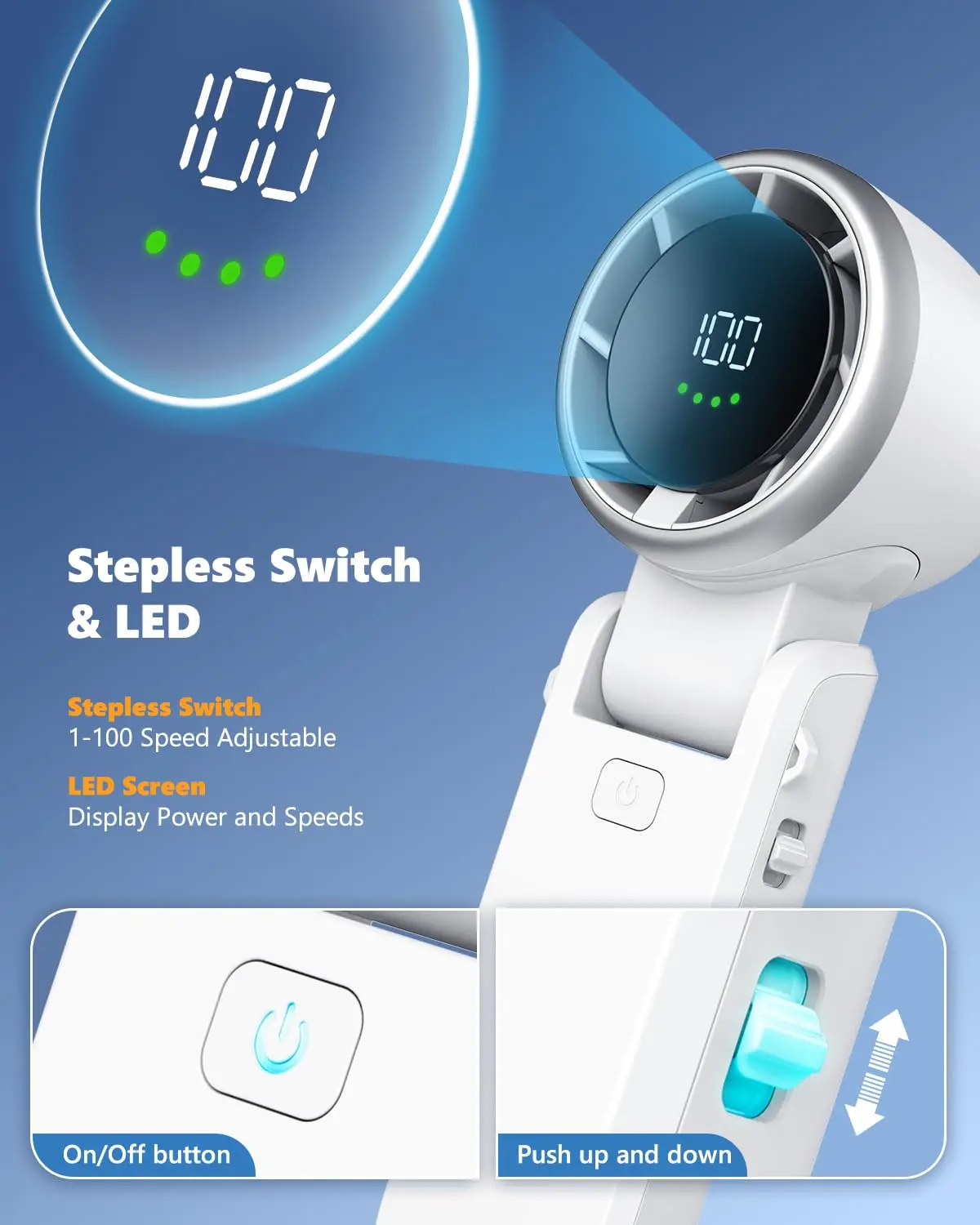 3 in 1 ޴ ͺ  ǳ, ܰ 100ܰ ǳ   ο ̴ ǳ, 3600mAh,  ķο