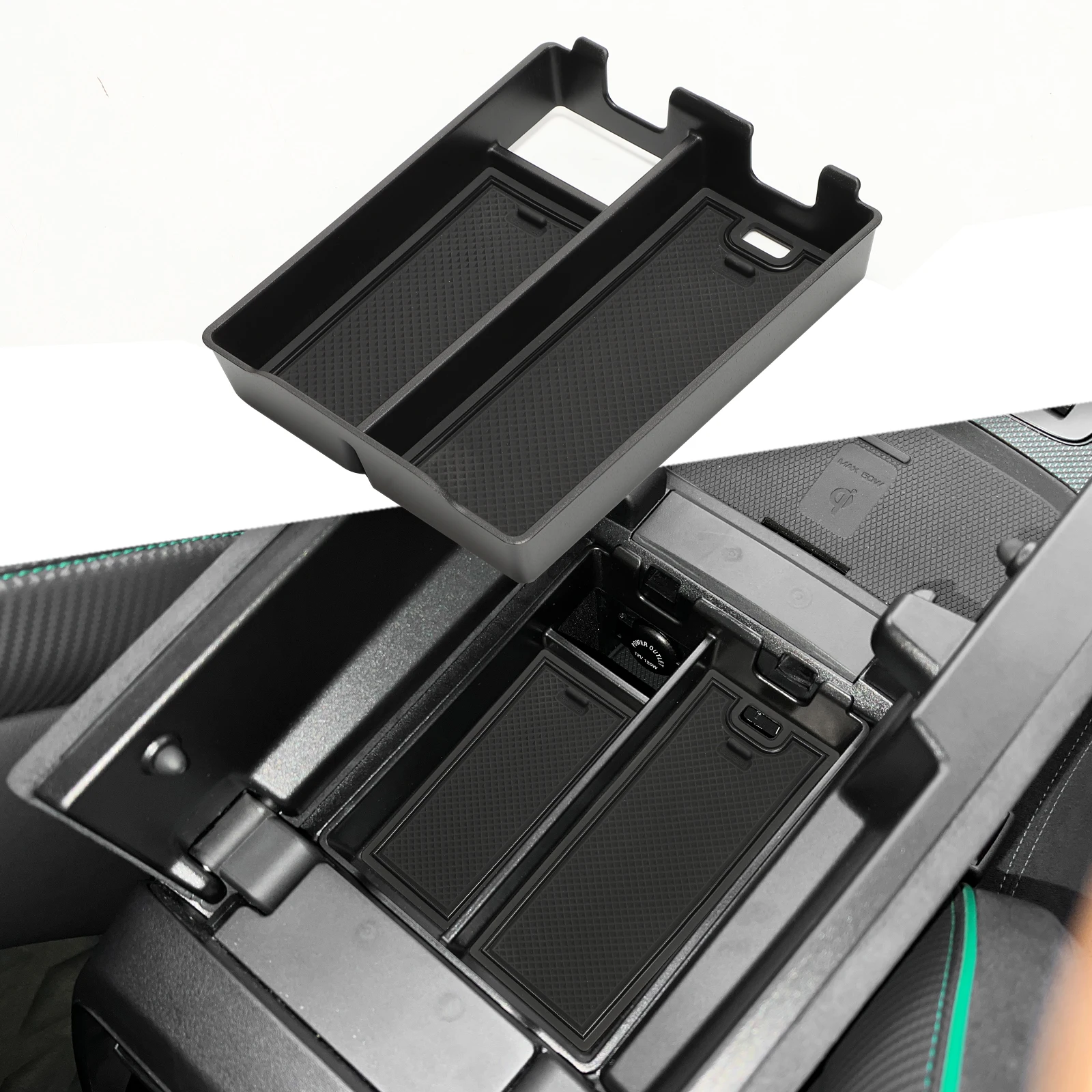 for BYD Han Center Console Armrest Box Central Storage Tray Organizer Interior Accessories Tidying