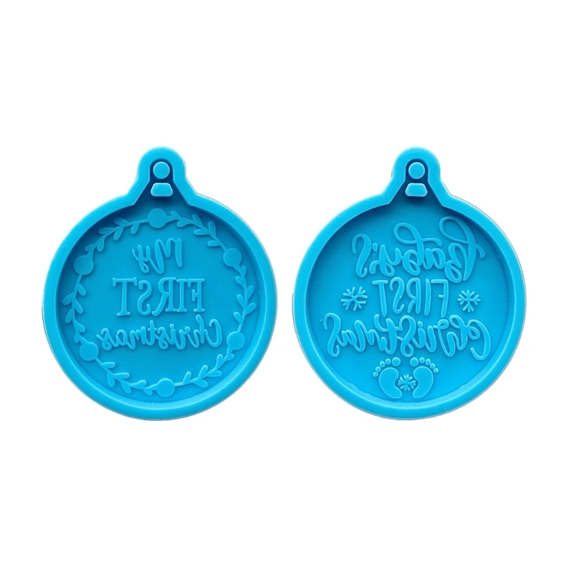 

Рождественская силиконовая форма из смолы, форма для рождественского брелка, форма для литья эпоксидной смолы для ж/