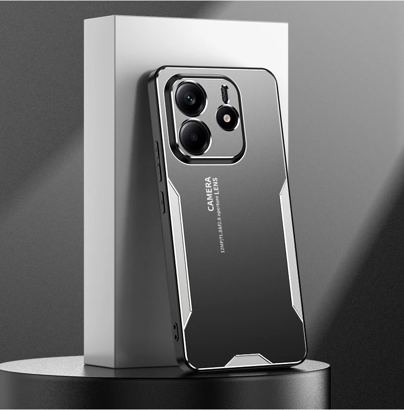 Hard Aluminum Alloy + PC Shockproof Protective Back Cover