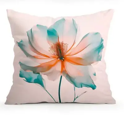 Coussinets floraux aquarelle de rêve, coussins de couleur dégradé frais, ameublement doux de décoration d'intérieur 5