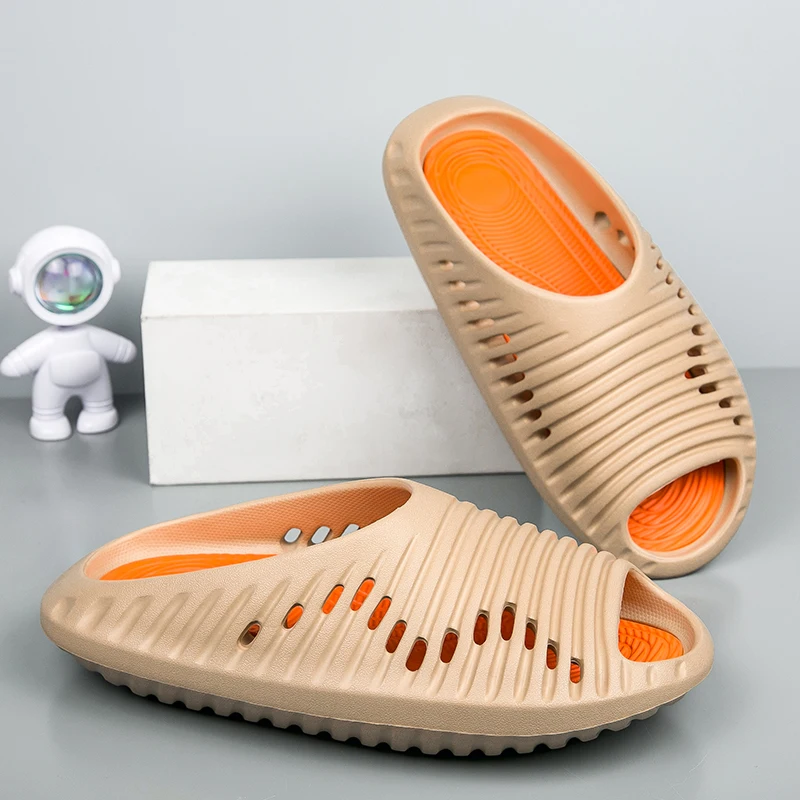 

Men's Slides Fashion Summer Sandals for Men Outdoor Soft UFO Eva Slippers Women Slide Stylish Anti-Skid Indoor Bathroom Shoes