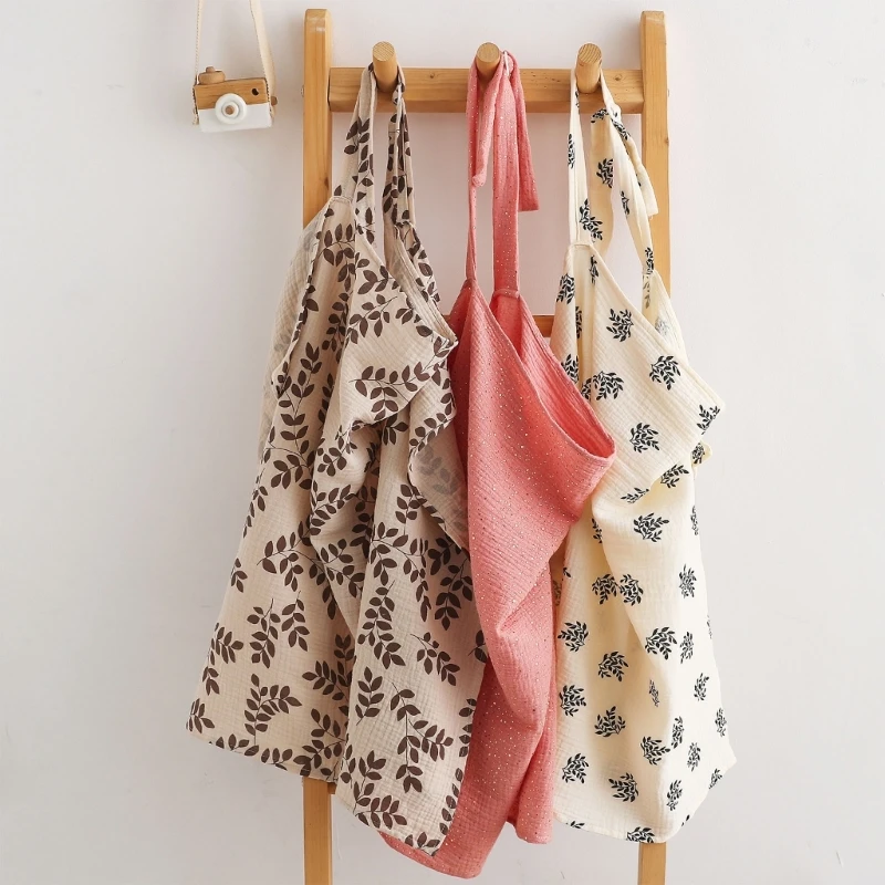Muslin Breastfeeding Cover Soft Breathable Privacy Apron Cotton