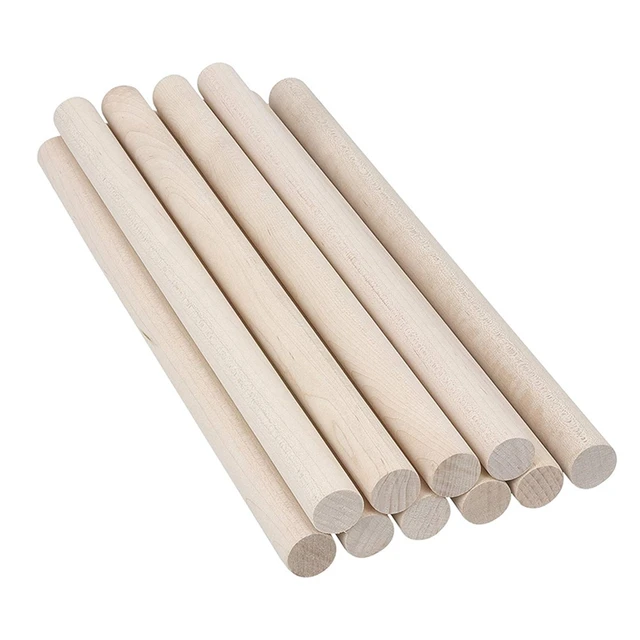 50Pcs Wooden Dowel Rods Unfinished Wood Dowels, Solid Hardwood Sticks For  Crafting, Macrame, DIY & More, Sanded Smooth - AliExpress