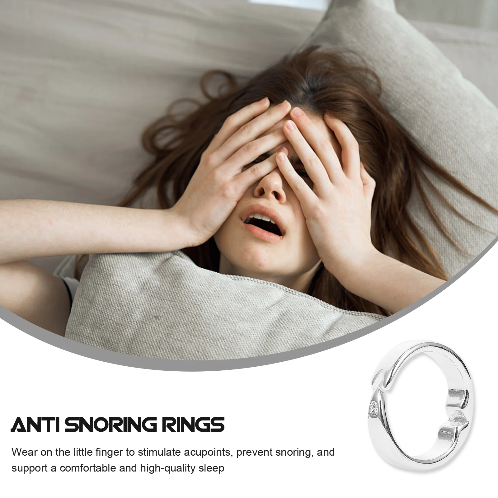 Magnet Exquisite The to Open Finer Decor Sleep Silver Finger Rings
