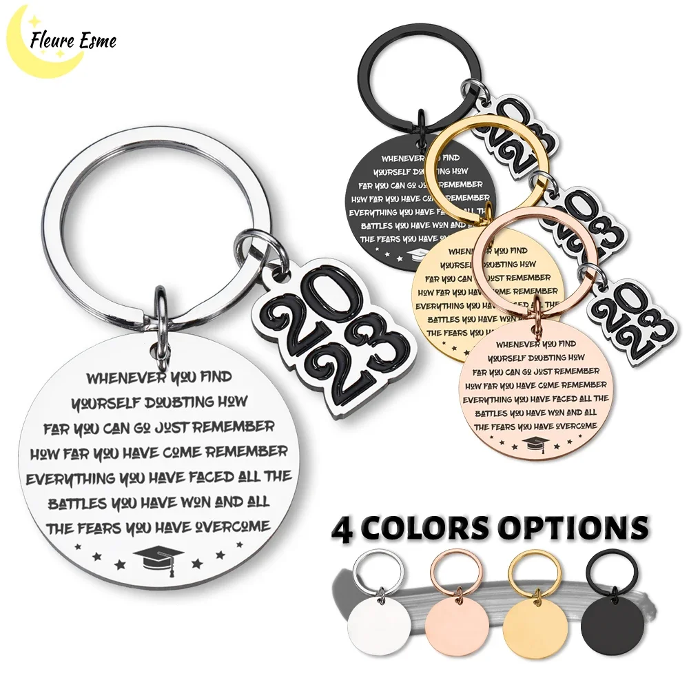 

2023 Graduation Season Keychain Gifts Key Chain Gift for Friends Stainless Steel Keychains Graduation Key Chains Present