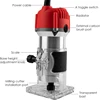 800W Wood Router Woodworking Electric Trimmer Wood Milling Engraving Slotting Trimming Carving Machine With Milling Cutter 2