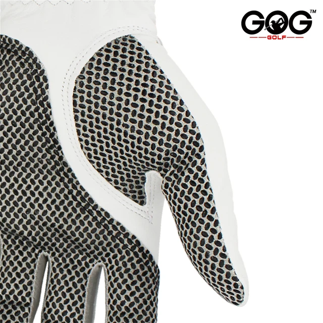 Golf Gloves For Men 10 Pcs Worn On Left Hand  Leather Non Slip Breathable Durable White Golf Branded Gloves Wholesale 6