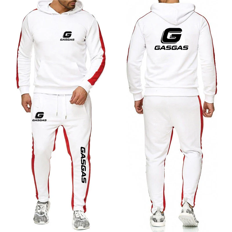 2023 spring and autumn motorcycle GasGas printed leisure sportswear new men's suit hoodie+pants sportswear suit men's winter clo