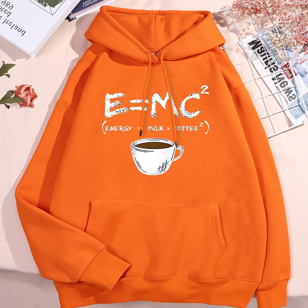 Energy Milk Coffee Fun Formula Hoody Men Women Cute Fitness Clothing Pattern Loose Sweatshirt Autumn Pullover Couple Hoodies