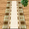 European Gold Corridor Carpet Luxury Decoration Home Hall Carpet Non-slip Washable Passageway Rug Custom Hotel Entryway Carpets 2