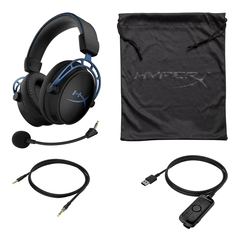  HyperX Cloud Alpha S - PC Gaming Headset, 7.1 Surround Sound,  Adjustable Bass, Dual Chamber Drivers, Chat Mixer, Breathable Leatherette,  Memory Foam, and Noise Cancelling Microphone – Blackout : Everything Else