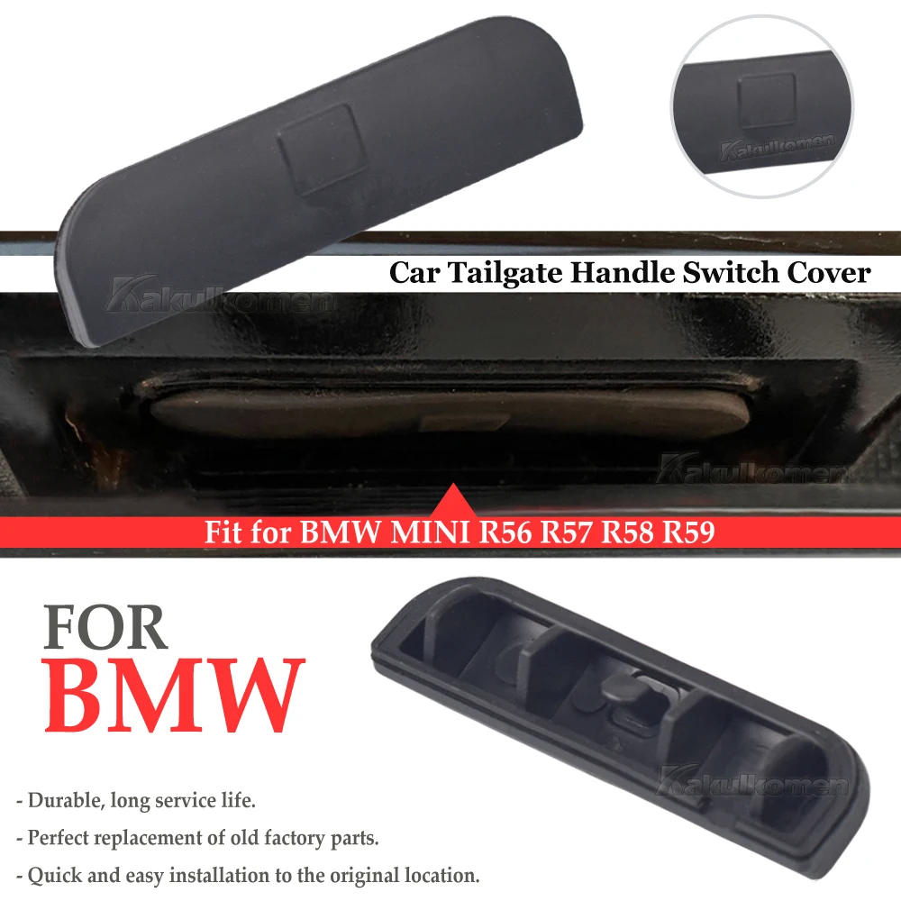 Car trunk switch and lock handle cover for BMW MINI COOPER R56 R57 R58 R59 tailgate rear trunk door