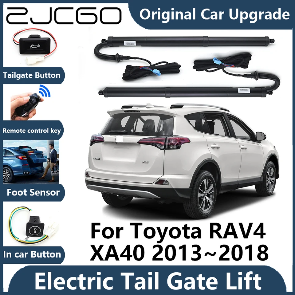 4 Deflettori Antipioggia In-Canal Fumé Per Toyota RAV4 XA40 (2012-2018) - Visiere Parasole In Acrilico, Protezione UV