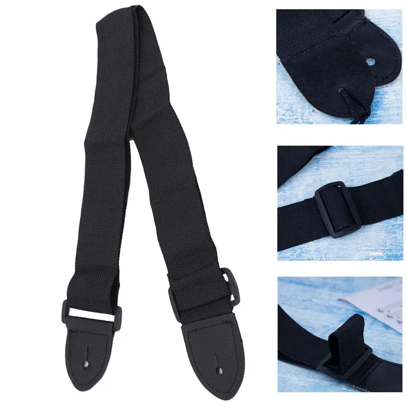 Premium Leather Adjustable Guitar Strap - Elegant Shoulder Accessory