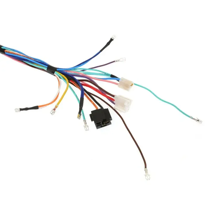 범용 21 회로 자동차 개조 와이어 하네스, GM, 포드, 모파 엔진 스왑 조명, 문짝 잠금 게이지, 파워 윈도우