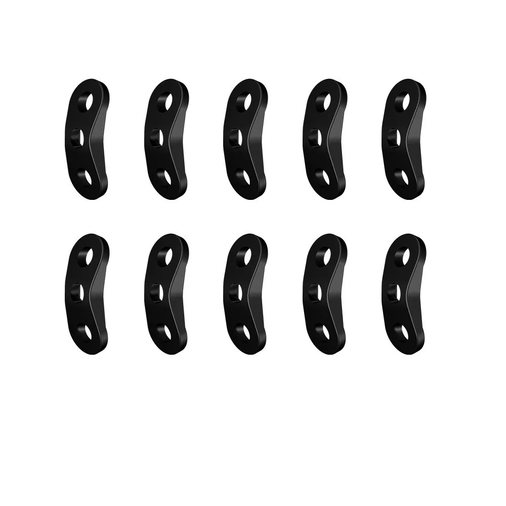 Adjustable Camping Tent Rope Buckle S Type Tensioners Fastener Kit Outdoor Camping Tents Securing Accessories 10 Pcs