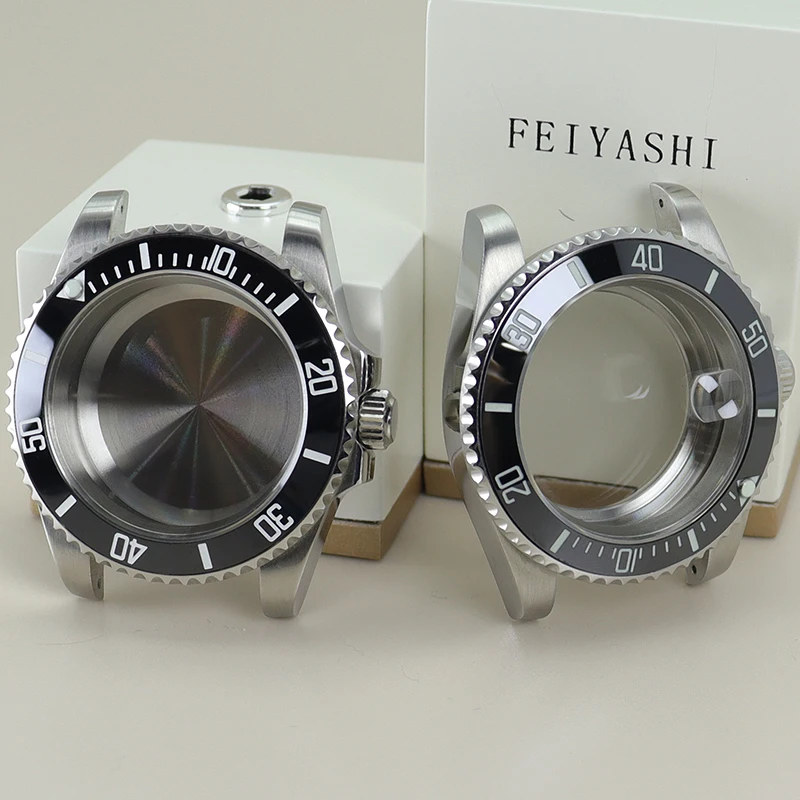 Luxury 40mm Men's Watch Case - 316L Stainless Steel, Premium Design