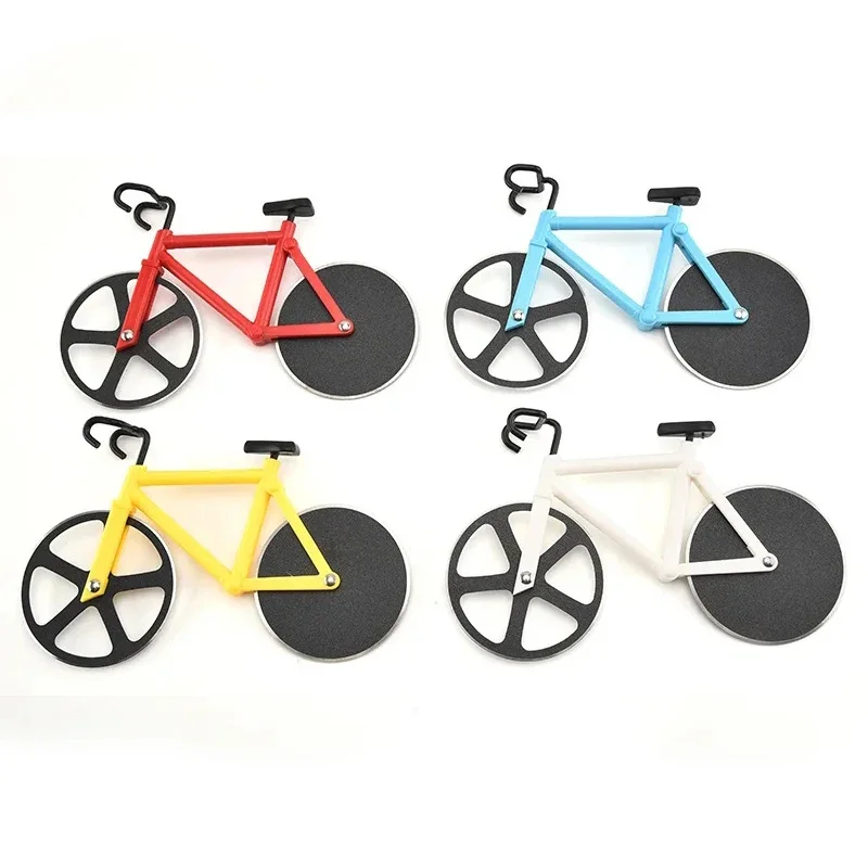 Stainless Steel Pizza Knife Two-wheel Bicycle Shape Pizza Cutting Knife Tool Bike Round Cutter Knives Kitchen Tools pizza cutter,pizza knife,pizza roller