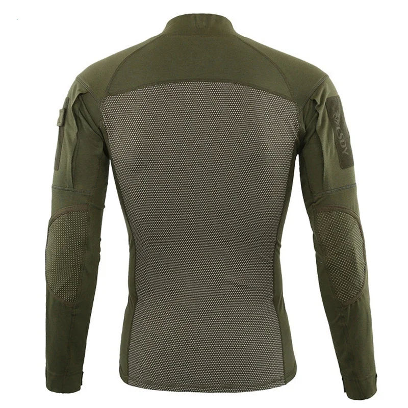 Hunting Tactical Hiking Shirt Assault Clothing Tatico Tops Elastic Long Sleeve T-shirt Camouflage Hunting Fishing Shirts