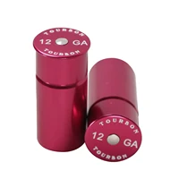 Tourbon Hunting Accessories Aluminum Snap Caps for Shell 12 Gauge Durable Blue/Red 1