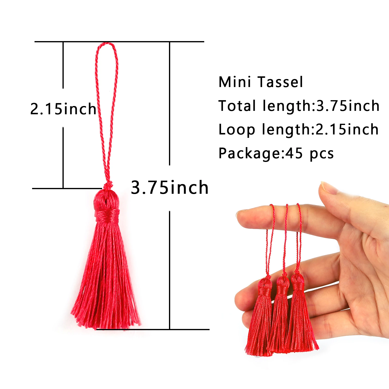 BEL AVENIR Gold Tassels Key Tassel with Loops Handmade Craft Charms DIY  Accessories Elegant Soft Making Curtain Home Decoration (Gold, 2 pcs)