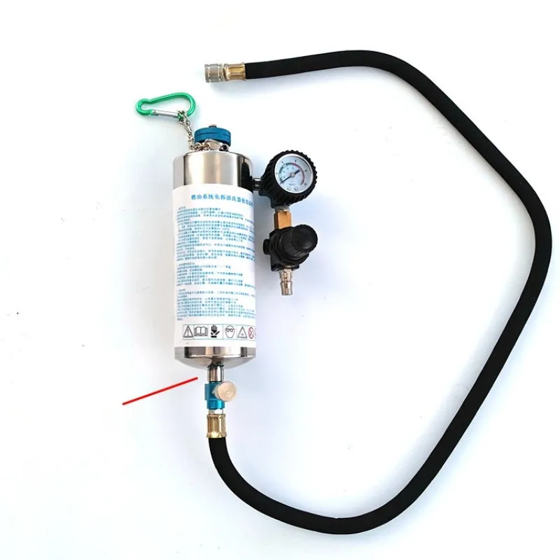 

Injector Cleaner Tool Non-Dismantle Bottle Repair Tool With Pressure Gauge Universal Auto Car Gasoline Fuel System