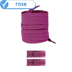 Elastic No - Tie Press Lock Shoelaces for Sneakers - Widened Flat Design (LLLLL)